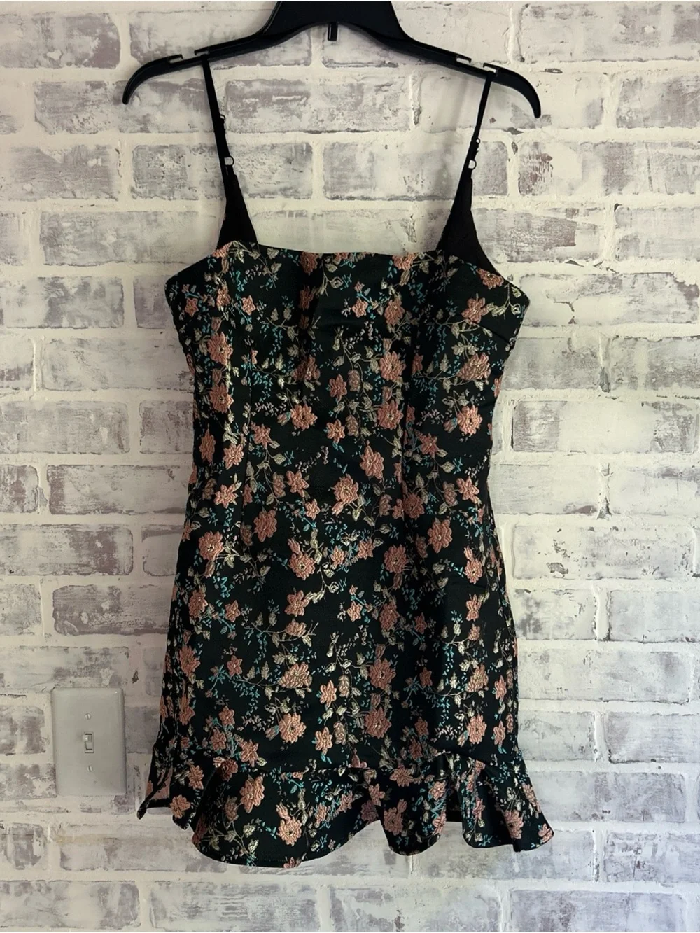 revolve mini dress poshmark Superdown REVOLVE Women Small Macey Mini Dress Floral Ruffle Y2K Party  Feminine